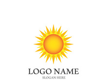 Sun vector illustration icon logo template design