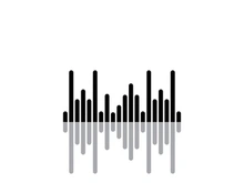 Equalizer Sound waves vector illustration design template