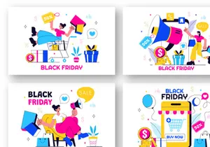 11 Black Friday Sale Event Illustration