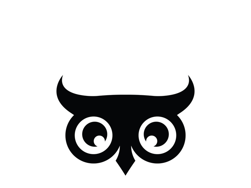 Owl logo icon design animal and simple business abstract vector