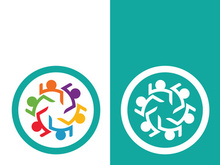 Community, network and social icon design template