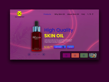 Skin Oil Landing Page preview picture