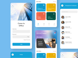 HR Smart Solutions Mobile App UI Kit preview picture