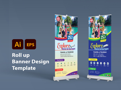 Roll up Banner Template