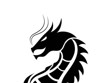 Dragon vector icon illustration design logo template preview picture