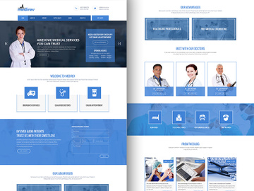 Medirev Medical bootstrap template free download preview picture