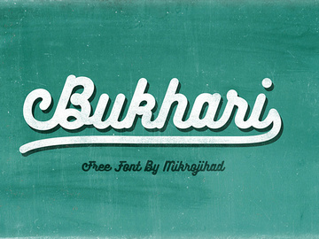 Bukhari Free Font preview picture