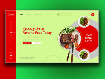 Food Menu Landing Page preview picture