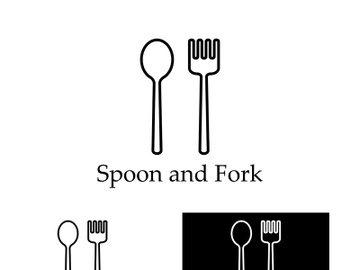 Creative spoon and fork logo. preview picture