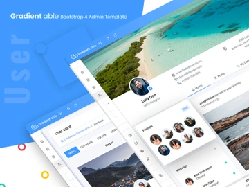 User - Gradient Able bootstrap 4 admin template preview picture