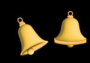 3D School Bell Illustration