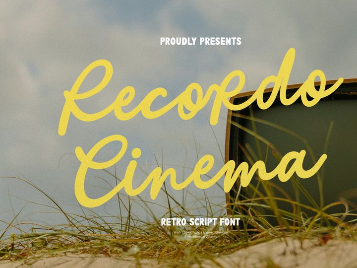 Recordo Cinema | Retro Script Font