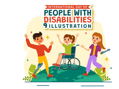 9 Day for People with Disability Illustration