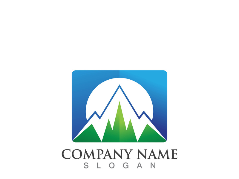 Mountain icon Logo Template Vector illustration design