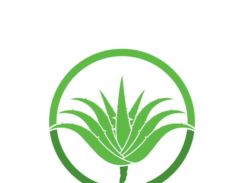 Aloe Vera logo icon design symbol beauty skin care