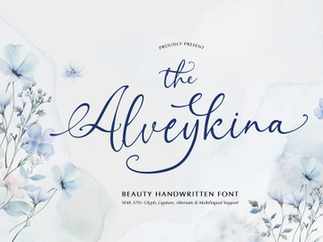 Alveykina | Beauty Handwritten Font preview picture