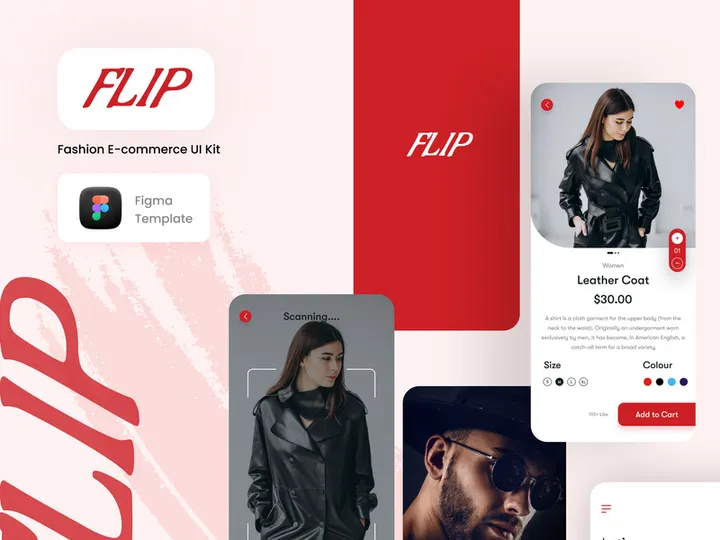 FLIP - Fashion E-commerce UI Kit preview picture