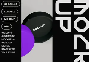 Ashtray Plate Mockup