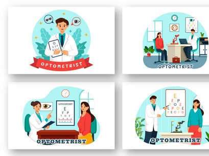 9 Optometrist Illustration