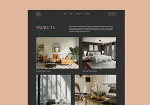 Interior Design Website Design Template