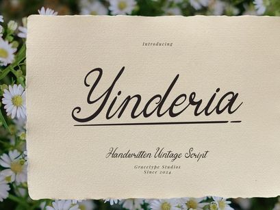 Yinderia | Handwritten Vintage Script