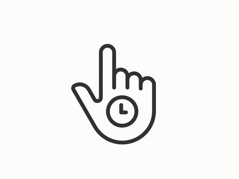 Animated long press linear icon