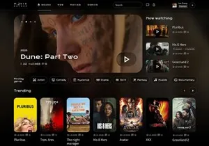 MovieHubber v1.0 - Premium Movie Script (Dark UI + Telegram Bot + SEO Ready)