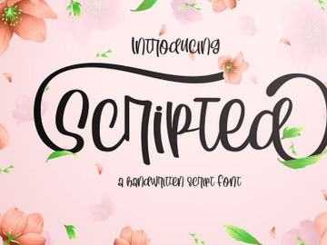 Scripted | Free Font preview picture