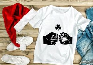 Dog Paw & Shamrock Fist Bump