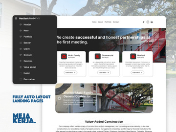 Construction Landing Page Website preview picture
