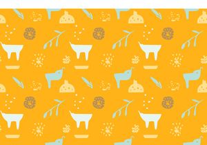 10 Modern Summer Scandinavian Doodle Patterns