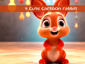 Cute cartoon rabbit preview picture