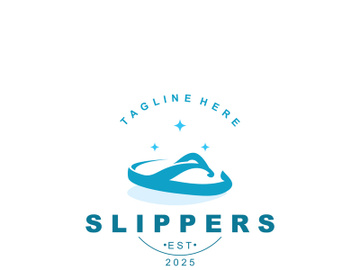 Slippers Logo creative Design vintage Concept Illustration Symbol Icon preview picture