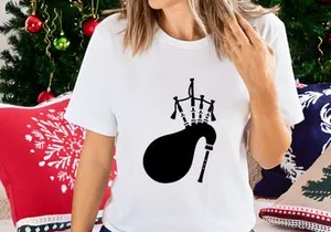 Traditional Scottish Bagpipes Musical Instrument Silhouette Icon