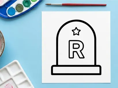 Símbolo de marca registrada com design de estrela. Ícone de logotipo corporativo para branding e proteção legal.