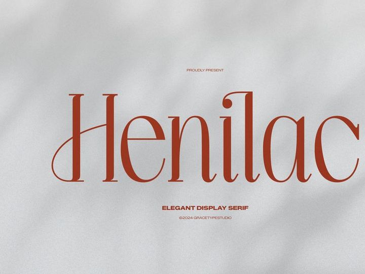 Henilac | Elegant Display Font
