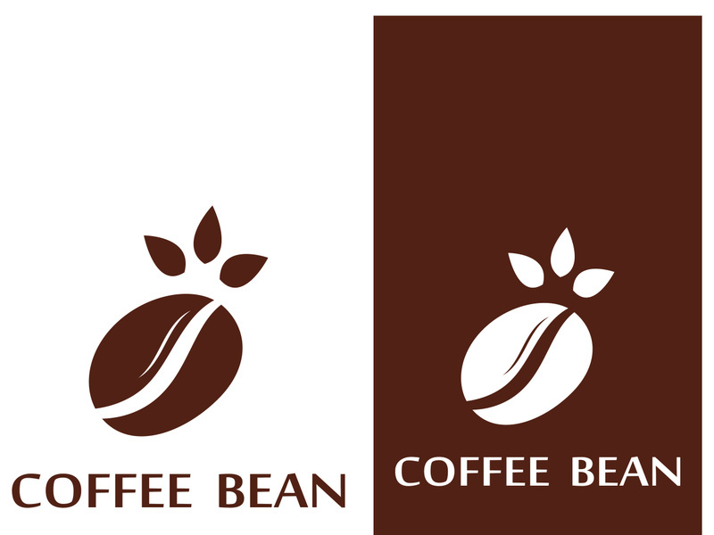 Premium coffee bean logo design.