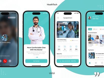 HealthTech UI Kit - Medical Appointment & Healthcare App