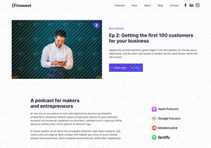 Podcast website