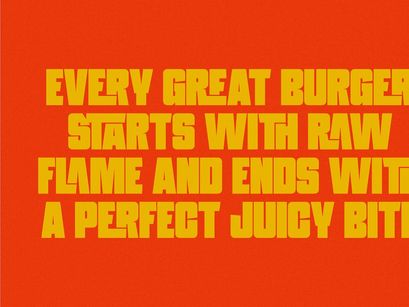 Fresh Burger - Modern Display Font