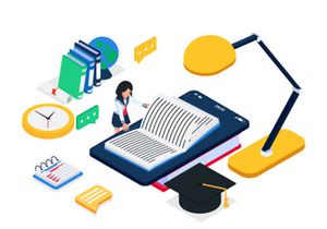 Online education illustration v3