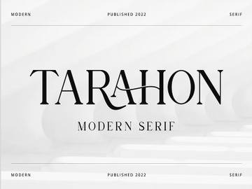 Tarahon Business Font preview picture