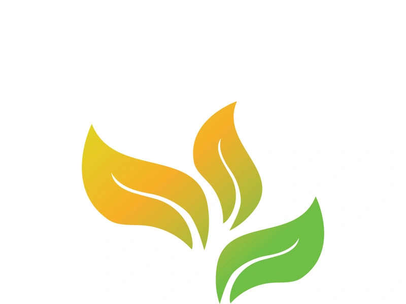 Logos of green tree leaf ecology nature element vector