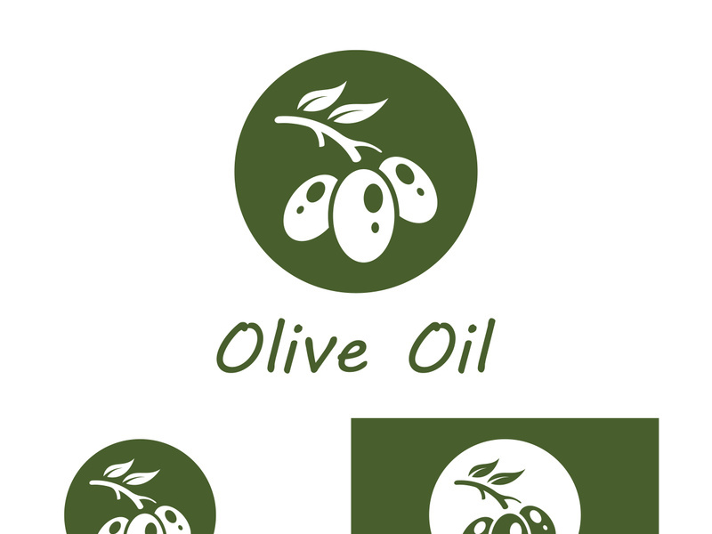 Olive fruit logo design.