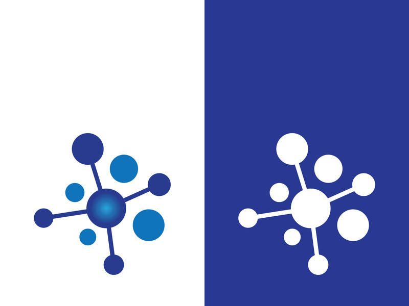 Molecule symbol logo template vector illustration design