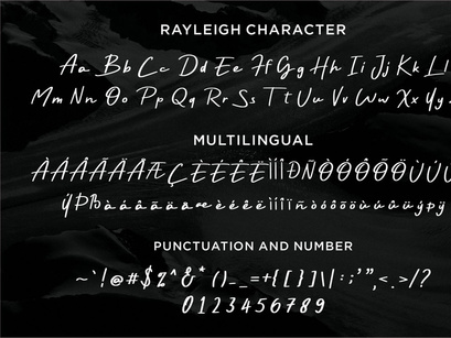 Rayleigh - Handwritten font