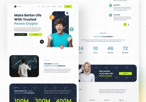 Panen Crypto - Crypto Market Website Landing Page