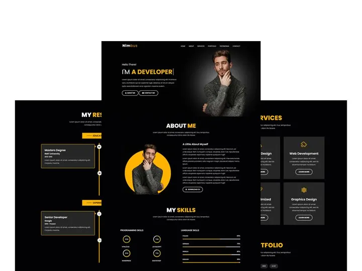 Personal Portfolio Landing Page Template