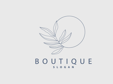 Leaf Line Logo, Beautiful Hand Drawn Design preview picture