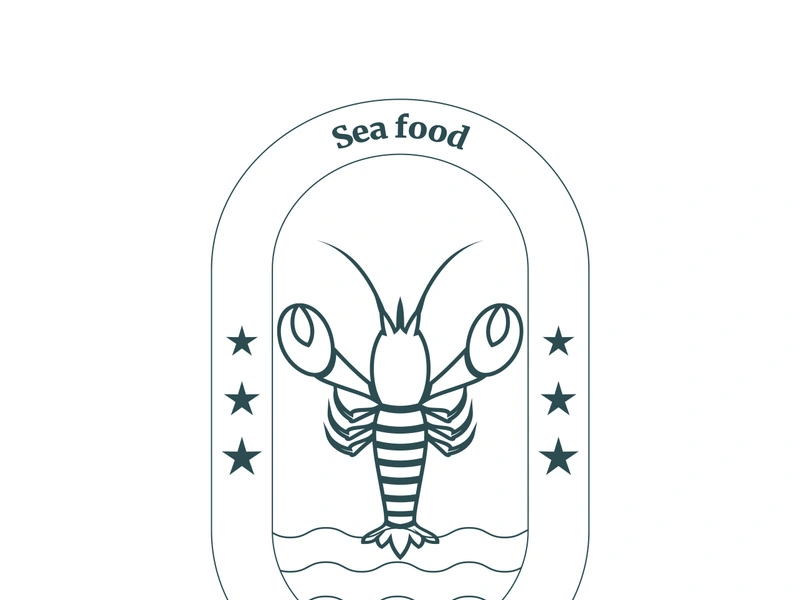 Vintage lobster logo